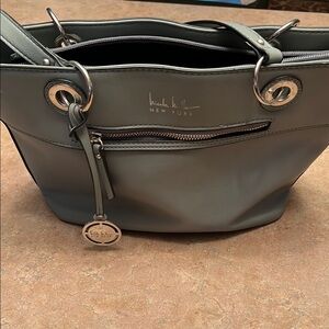 Nicole Miller sage color Tote Bag